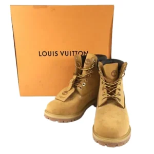 ルイ・ヴィトン ブーツ レザー  ベージュ サイズ9 メンズ ティンバーランドコラボ 
