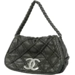 シャネル ウルトラステッチ ショルダーバッグ ラムスキン