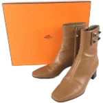 エルメス ブーツ レザー シルバー金具