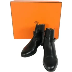 エルメス ブーツ レザー シルバー金具