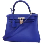 エルメス ケリー25 ハンドバッグ レザー U刻印 シルバー金具