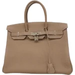 エルメス バーキン35 ハンドバッグ レザー D刻印 シルバー金具