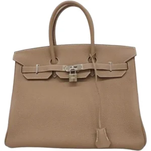 エルメス バーキン35 ハンドバッグ レザー D刻印 シルバー金具