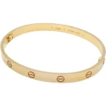 カルティエ ラブ ブレスレット バングル Au750