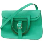 エルメス アルザン ミニ ハンドバッグ レザー X刻印 シルバー金具