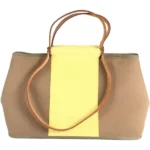 エルメス カバックエランPM ショルダーバッグ キャンバス □Q刻印 シルバー金具