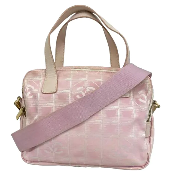 シャネル ニュートラベル ハンドバッグ ナイロン 