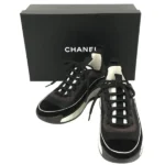 シャネル スニーカー スエード ファブリック