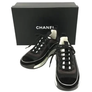 シャネル スニーカー スエード ファブリック