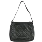 シャネル ワイルドステッチ ショルダーバッグ ラムスキン