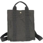 エルメス エールラインアドPM トートバッグ ナイロンキャンバス