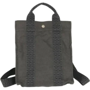 エルメス エールラインアドPM トートバッグ ナイロンキャンバス