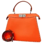 フェンディ セレリア ピーカブー アイシーユー ハンドバッグ レザー