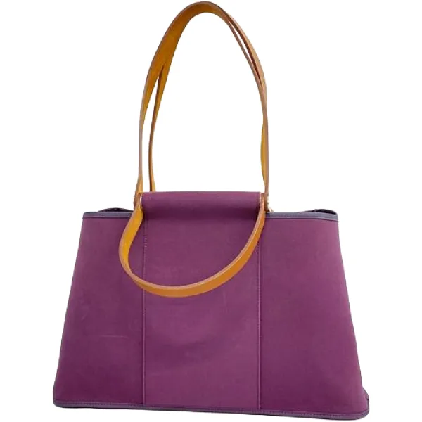 エルメス カバックエランPM ハンドバッグ キャンバス □O刻印 シルバー金具