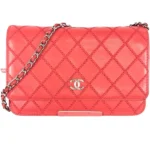 シャネル ウルトラステッチ チェーンウォレット ラムスキン