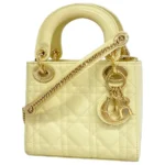 ディオール カナージュ レディディオール ハンドバッグ エナメル