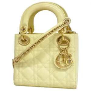 ディオール カナージュ レディディオール ハンドバッグ エナメル