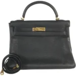 エルメス ケリー32 ハンドバッグ レザー □G刻印 ゴールド金具