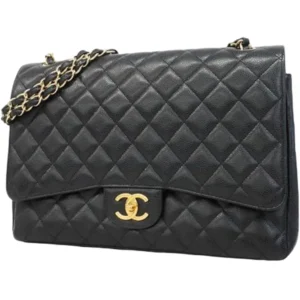 シャネル マトラッセ チェーンショルダーバッグ キャビアスキン