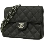 シャネル マトラッセ チェーンショルダーバッグ キャビアスキン