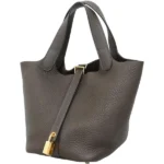 エルメス ピコタンロックPM ハンドバッグ レザー W刻印 ゴールド金具