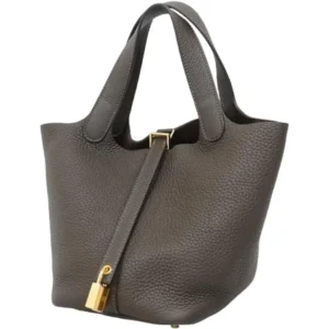 エルメス ピコタンロックPM ハンドバッグ レザー W刻印 ゴールド金具