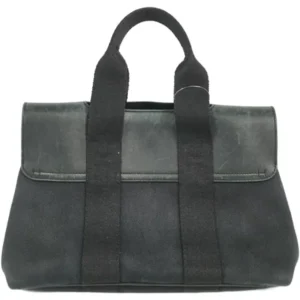 エルメス ヴァルパライソPM ハンドバッグ キャンバス レザー