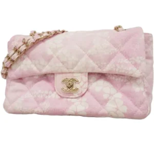 シャネル ココビーチ チェーンショルダーバッグ キャンバス