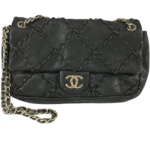 シャネル ウルトラステッチ チェーンショルダーバッグ レザー