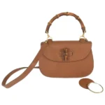 グッチ バンブー ハンドバッグ レザー