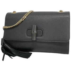 グッチ バンブー ハンドバッグ レザー