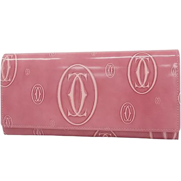 カルティエ ハッピーバースデー 財布 エナメル