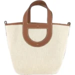 エルメス インザループ23 ハンドバッグ キャンバス レザー W刻印 シルバー金具