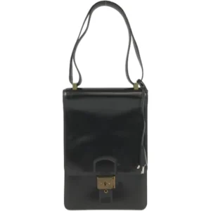 エルメス サックアデペッシュ ショルダーバッグ レザー ○I刻印 ゴールド金具