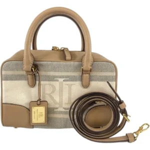 ラルフローレン ハンドバッグ キャンバス レザー