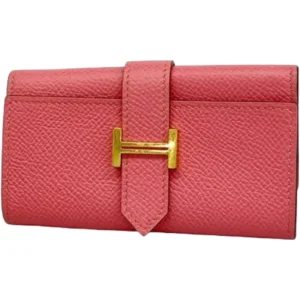 エルメス ベアン キーケース レザー X刻印 ゴールド金具