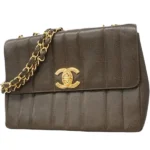 シャネル マドモアゼル チェーンショルダーバッグ キャビアスキン