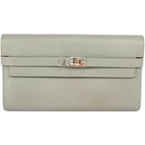 エルメス ケリーウォレット 財布 レザー X刻印 シルバー金具