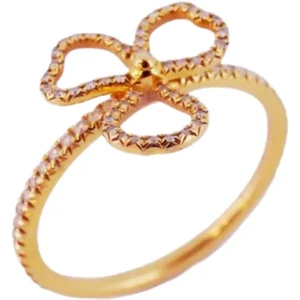 ティファニー ペーパーフラワー リング Au750