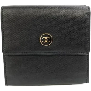 シャネル ココボタン 財布 レザー