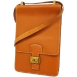 エルメス サックアデペッシュDPLG ショルダーバッグ レザー ○R刻印 ゴールド金具