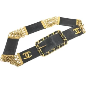 シャネル チェーンベルト レザー