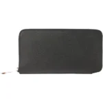 エルメス アザップロングシルクイン 財布 レザー □Ｍ刻印 シルバー金具