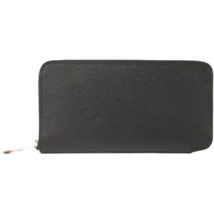 エルメス アザップロングシルクイン 財布 レザー □Ｍ刻印 シルバー金具