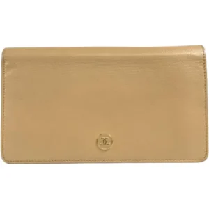 シャネル ココボタン 財布 レザー 