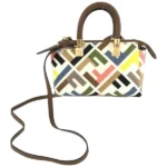 フェンディ ズッカ バイザウェイミニ ハンドバッグ キャンバス