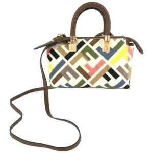 フェンディ ズッカ バイザウェイミニ ハンドバッグ キャンバス