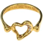 ティファニー オープンハート リング 18K