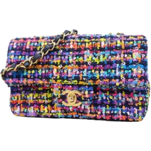 シャネル マトラッセ チェーンショルダーバッグ ツイード