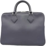 エルメス プリュムストラップ ブリーフケース レザー W刻印 シルバー金具